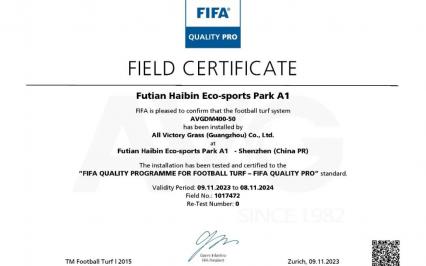 Thêm 3 cụm sân bóng mới của AVG giành được chứng chỉ FIFA