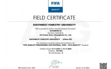 Trong tháng 11 này, AVG có thêm cụm sân bóng thứ 4 giành được chứng chỉ FIFA